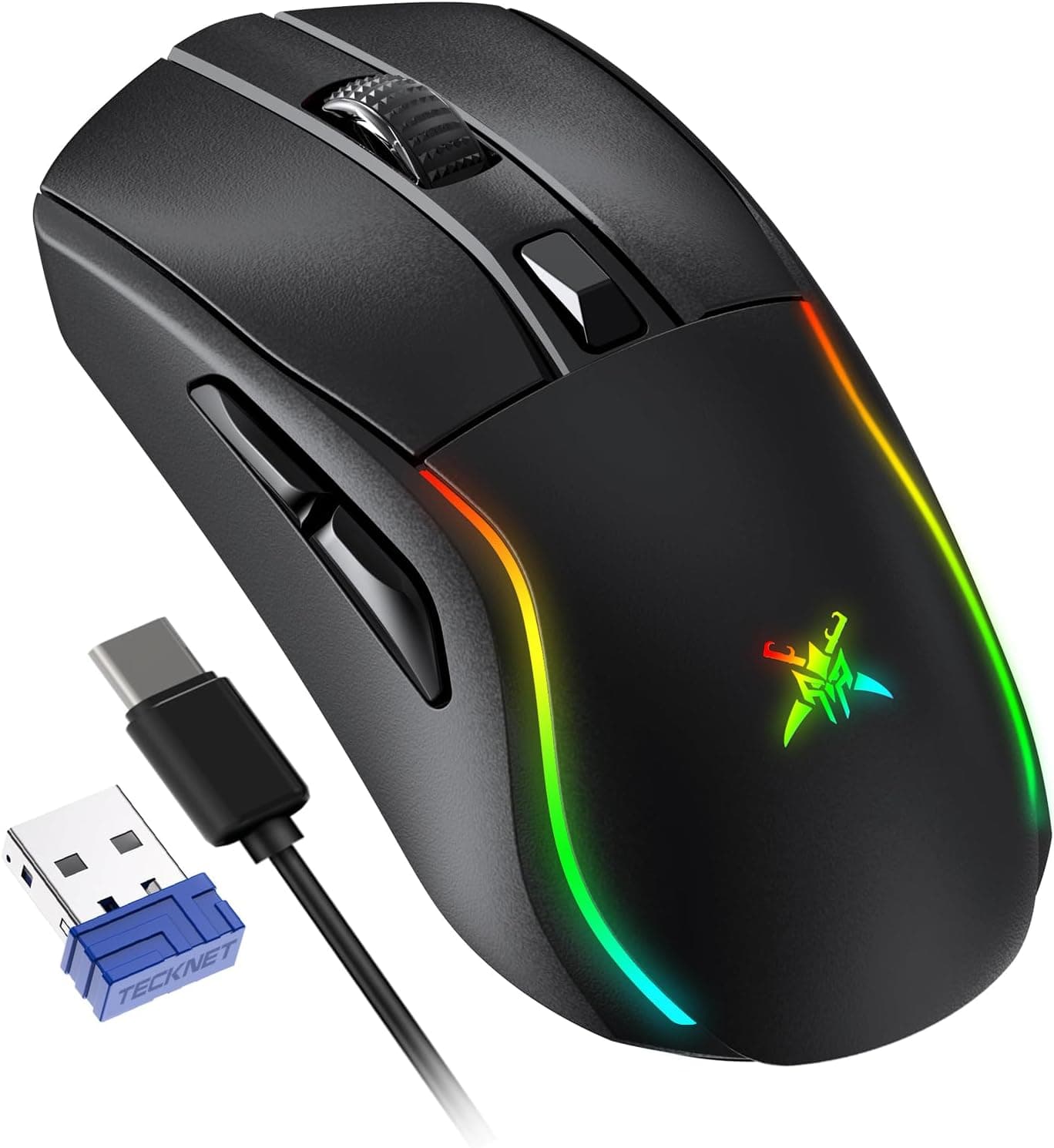 TECKNET Tri‑Mode Wireless Gaming Mouse 24,000 DPI 🎮