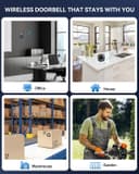 Thumbnail 4 de TECKNET Wireless Doorbell 1300ft range 🔔