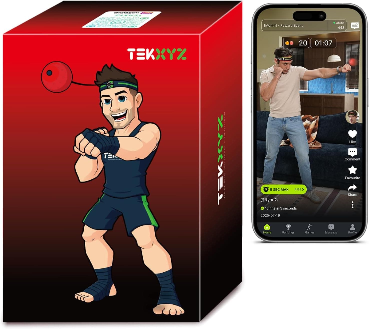 TEKXYZ Reflex Ball 2-level training 🎯