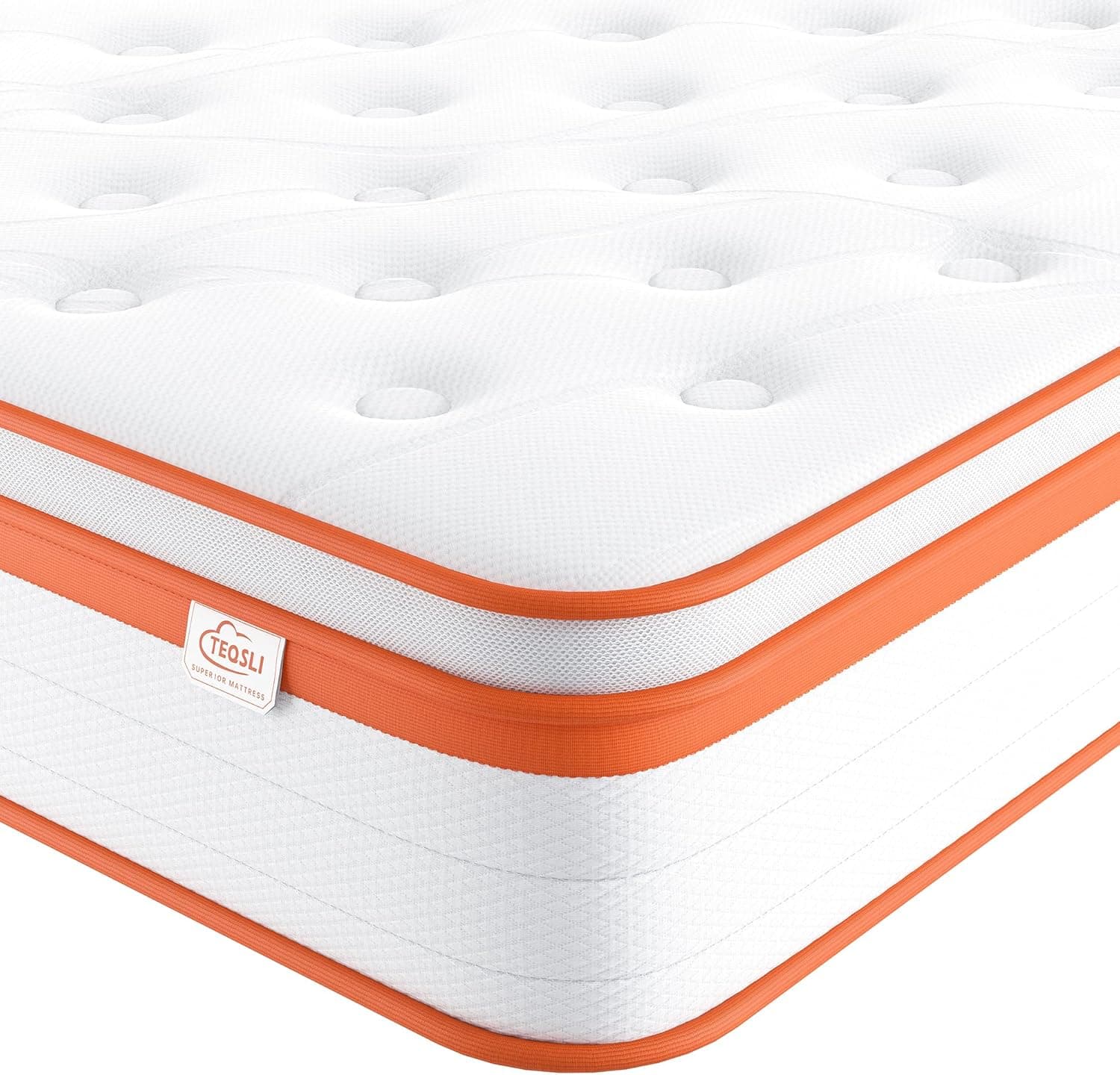 TeQsli Single Mattress 10 Inch Gel Memory Foam 90x190x25 cm 🛏️