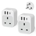 Thumbnail principal de TESSAN South Africa 4‑in‑1 Travel Adapter 2 pack 🔌