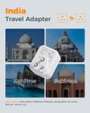 Thumbnail 1 de TESSAN UK to India Travel Adapter 2-pack 🔌