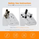 Thumbnail 1 de TESSAN Universal Travel Adapter with 4 Ports 🔌