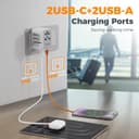 Thumbnail 4 de TESSAN Universal Travel Adapter with 4 Ports 🔌