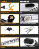 Thumbnail 3 de Tevlaphee Steering Wheel Lock 3 keys 🚗