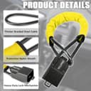 Thumbnail 3 de Tevlaphee Upgraded Steering Wheel Lock 3 Keys 🚗