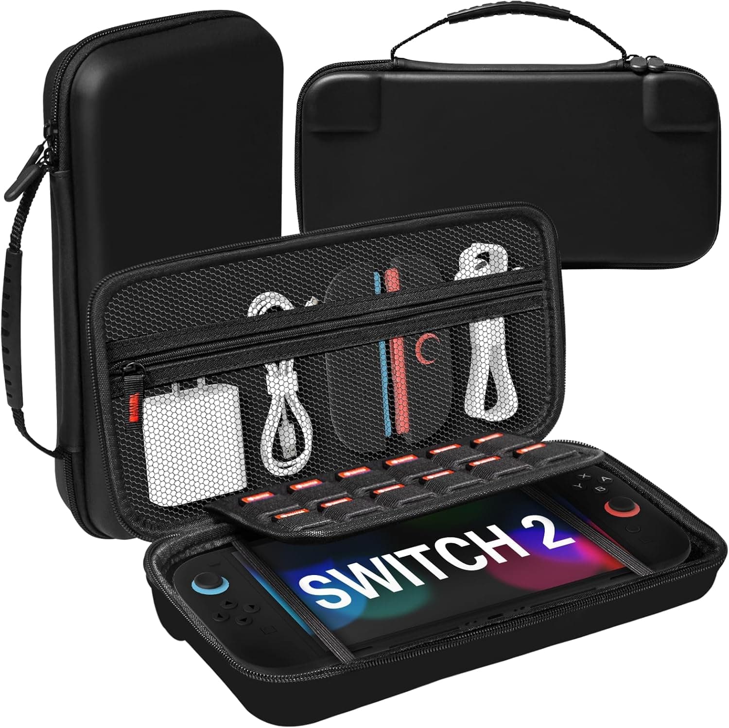 Teyomi Nintendo Switch 2 hard shell case 12-slot 📱