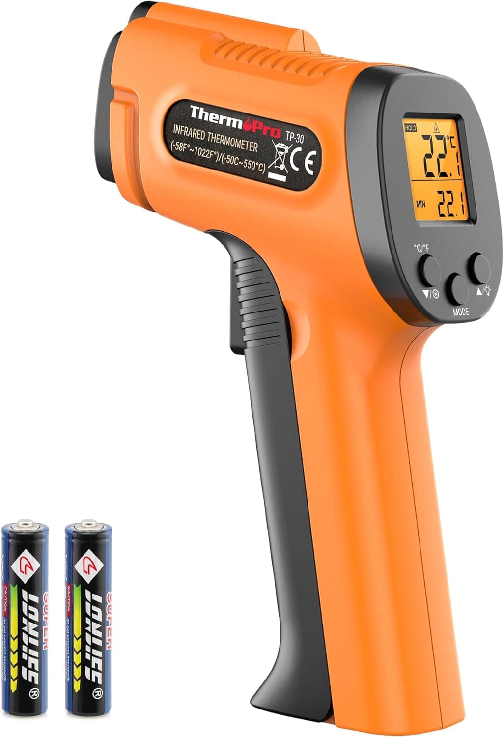 ThermoPro TP30 infrared thermometer 550°C 📷