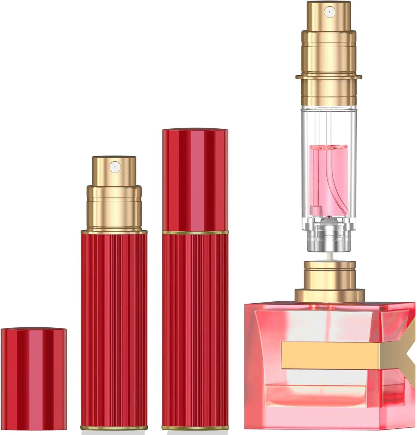 TLTWHS Refillable Perfume Atomiser 10ml Portable Travel Spray Bottle for Women & Men 💄