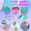 Thumbnail 1 de TOANWOD 30PCS party bag pop bubbles keyrings 🎁