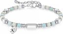 Thumbnail 1 de TOLOWOBK Amazonite initial charm bracelet 🎧