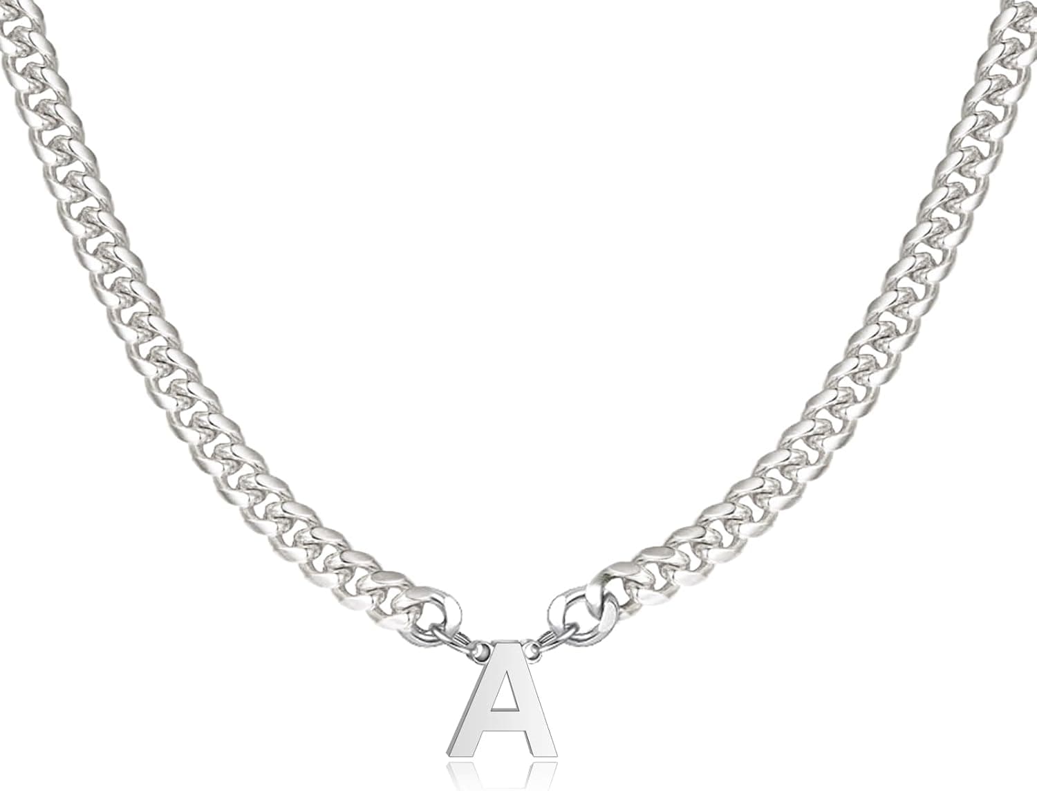 TOLOWOBK Initial Necklace 1m stainless steel necklace 📿