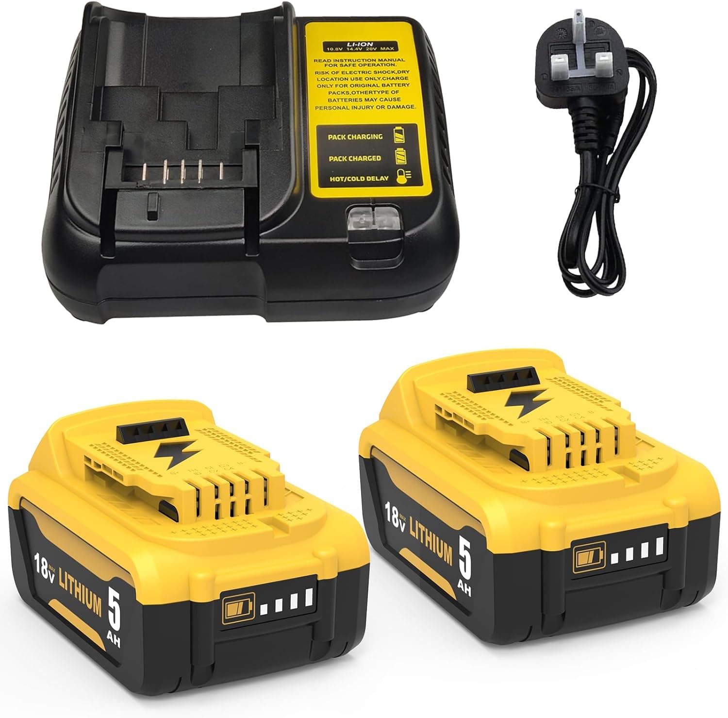 TOPBATT 5000mAh Dewalt Battery Pack ⌚