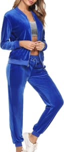 Thumbnail 2 de Totatuit Velour Tracksuit Women’s Zip-Up Set 👚
