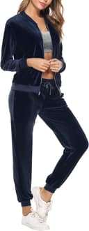 Thumbnail 6 de Totatuit Velour Tracksuit Women’s Zip-Up Set 👚