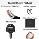 Thumbnail 3 de Tower Extension Lead with USB Slots 2M, 8 Way Outlet ⌚