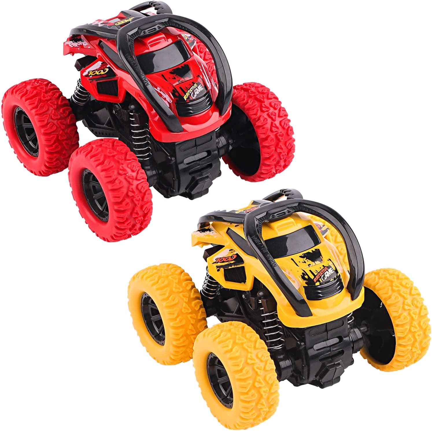 Toys Cars 2 Pack Pull‑Back Monster Trucks for 2+ 📦
