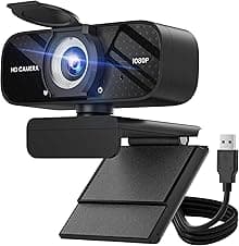 TRAUSI 1080P Webcam with Privacy Cover 📷