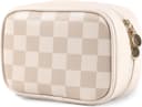 Thumbnail principal de Travel Makeup Bag Cute Checkered Waterproof Cosmetic Pouch 👜