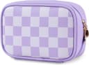 Thumbnail 3 de Travel Makeup Bag Cute Checkered Waterproof Cosmetic Pouch 👜
