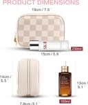 Thumbnail 5 de Travel Makeup Bag Cute Checkered Waterproof Cosmetic Pouch 👜