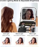 Thumbnail 6 de Travel Makeup Bag with Led Mirror for Travel 📷