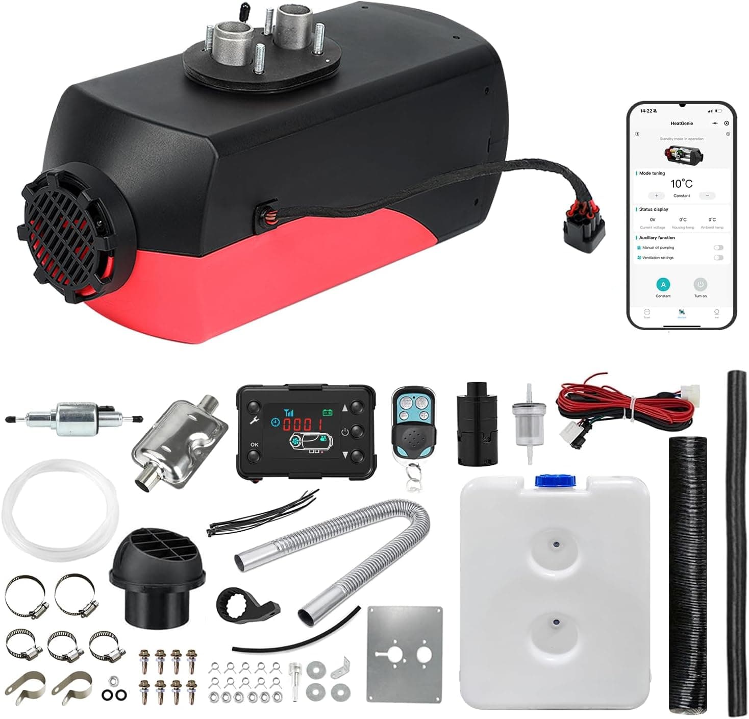 Triclicks 12V 5kW diesel parking heater with remote 🔥