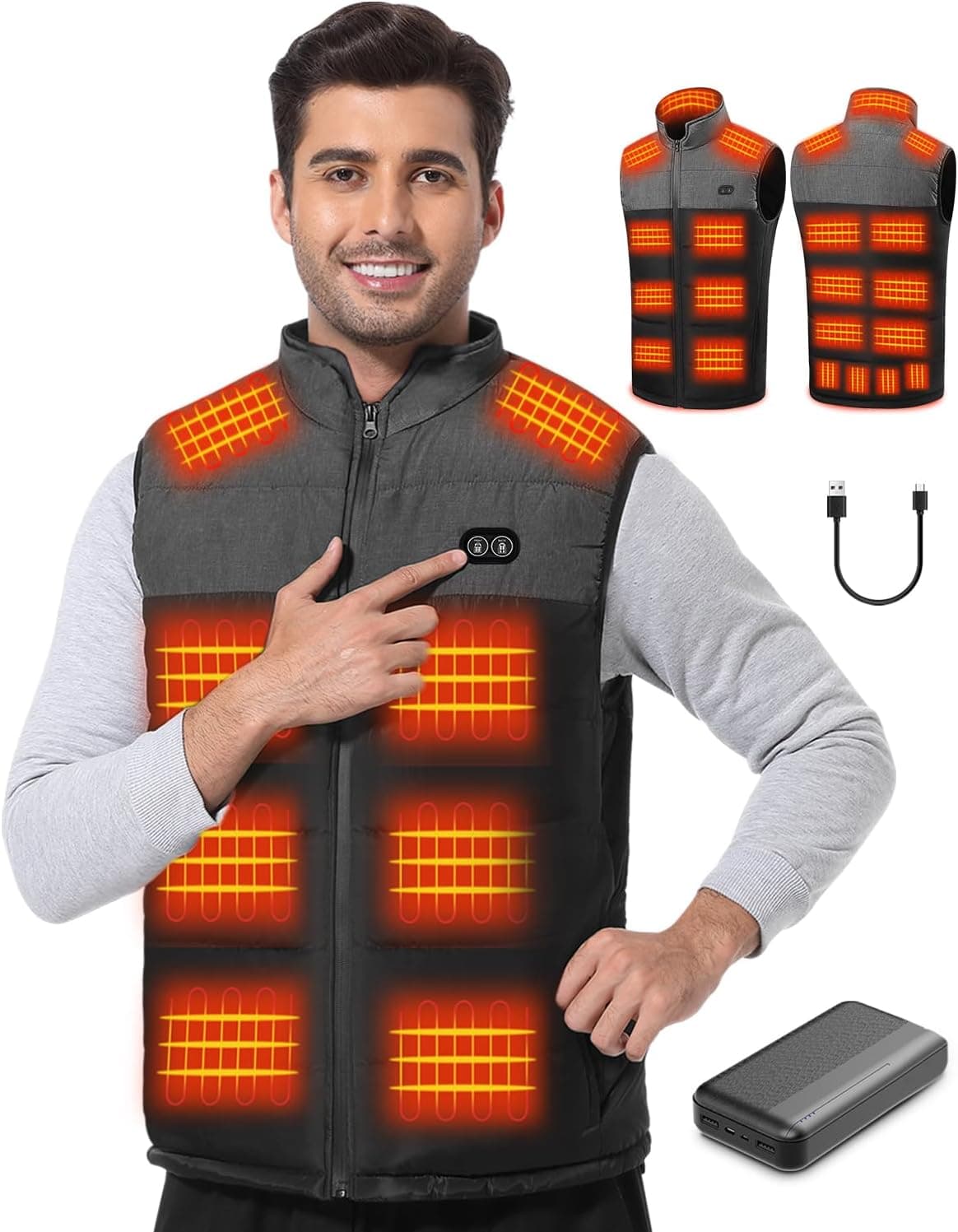 Trunera Heated Gilet 20000 mAh heated vest 🔥🧥