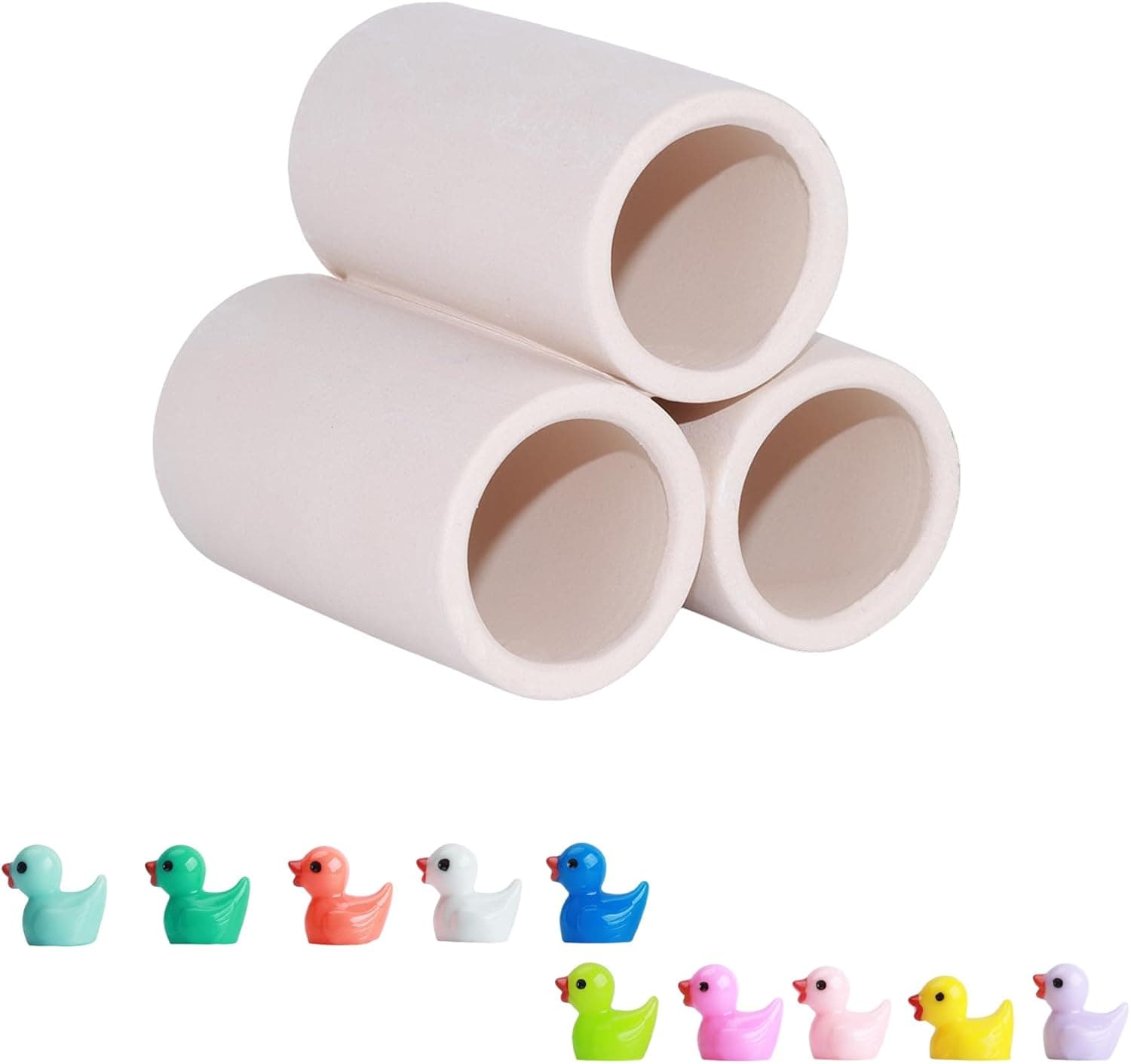 3-Tube Aquarium Ceramic Shelter House for Shrimp 🐟