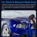 Thumbnail 6 de Turbozap Oversize Turbo Dryer Blower for Car & Patio (Shining Black) 🧰