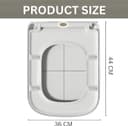 Thumbnail 2 de UF Rectangular Soft Close Toilet Seat 44×36 cm 🚽