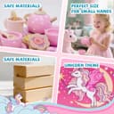 Thumbnail 2 de Unicorn Wooden Tea Set for 2–6 Year Girls 🧸
