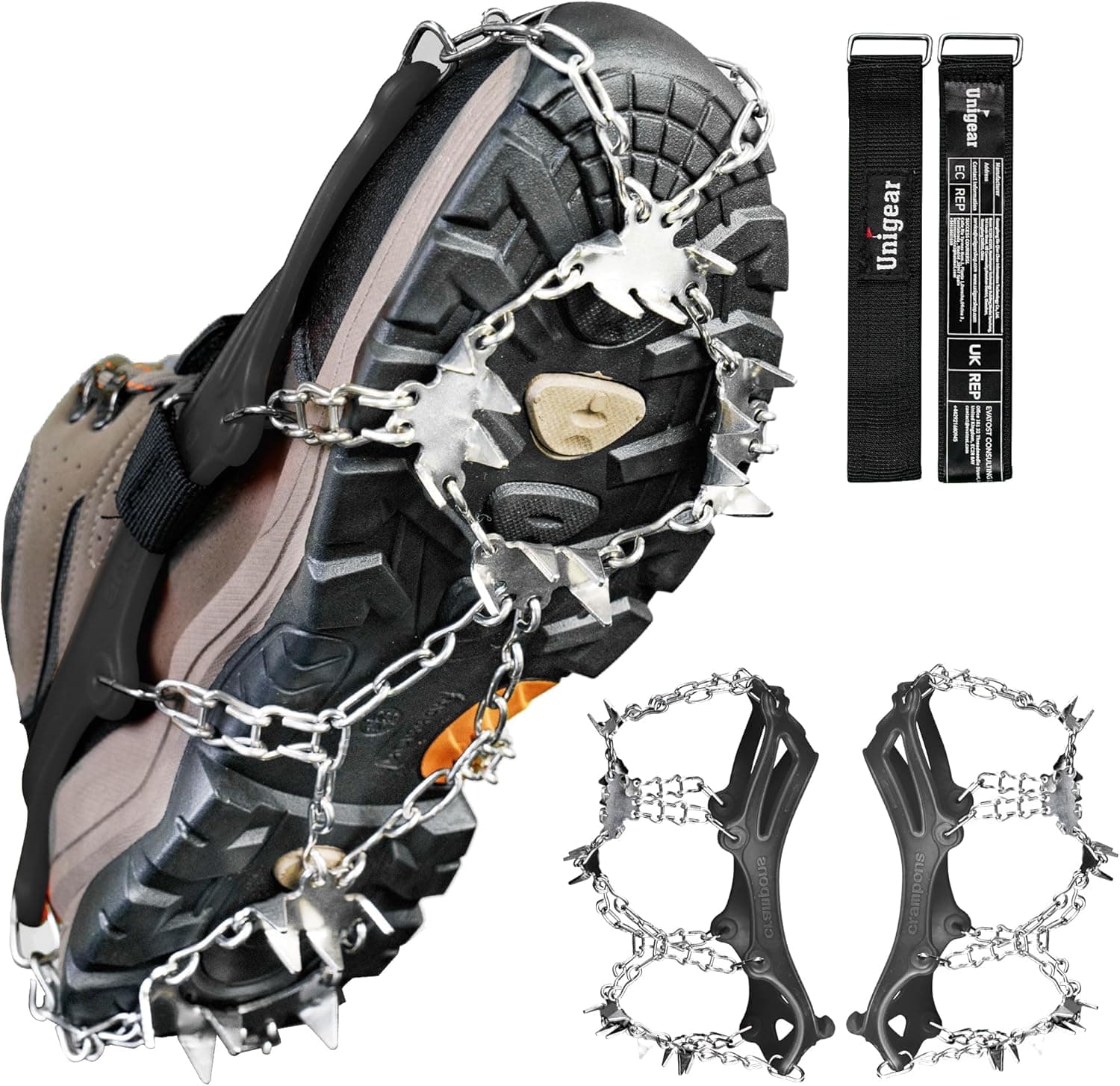 Unigear Crampons 24 spikes for hiking boots 🥾