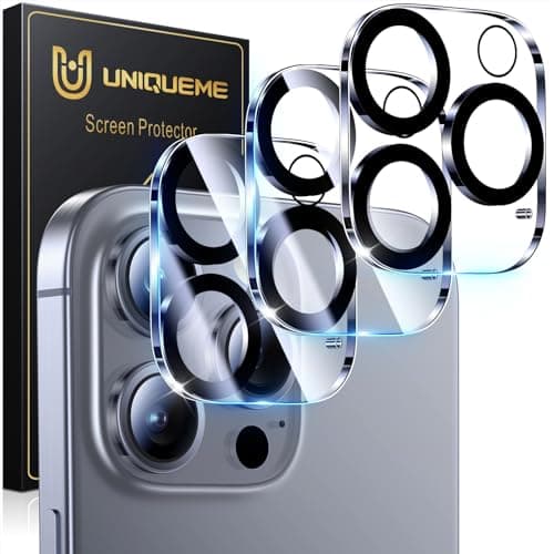 UniqueMe Camera Lens Protector for iPhone 16 Pro 3-pack 📷