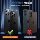 Thumbnail 6 de UniqueMe Camera Lens Protector for iPhone 16 Pro 3-pack 📷