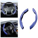 Thumbnail 1 de Universal Carbon Fiber Steering Wheel Cover 2-Pack 🚗