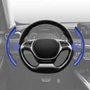 Thumbnail 3 de Universal Carbon Fiber Steering Wheel Cover 2-Pack 🚗