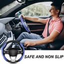 Thumbnail 5 de Universal Carbon Fiber Steering Wheel Cover 2-Pack 🚗