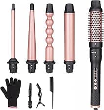 UNOBEY 5-in-1 Curling Wand Set 0.5–1.25″ curling iron 🎀