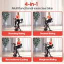 Thumbnail 3 de Upgraded Folding Exercise Bike with 16-Level Adjustable Magnetic Resistance, 330/350LBS Quiet Foldable Indoor Cycling Bike, Fitness Stationary Bike with LCD Display & Large Comfortable Seat Cushion
Upgraded Folding Exercise Bike with 16-Level Adjusta…