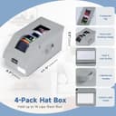 Thumbnail 2 de VAESIDA 4 Pack Hat Storage Box, holds 56 caps 🧢