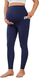 Thumbnail principal de VALANDY Creamlush maternity leggings with pockets 🩳