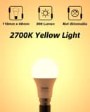 Thumbnail 1 de Vanke Bayonet B22 9W LED 806lm Warm White 3-pack 💡