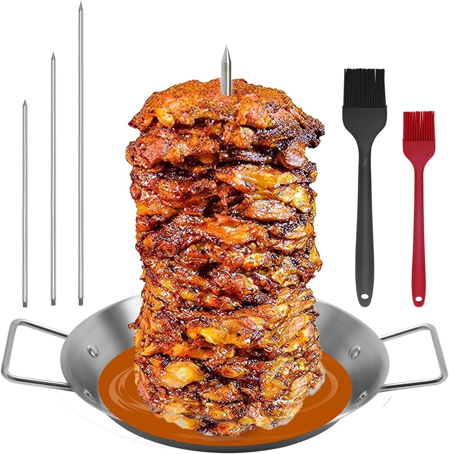 Vertical Meat Skewer Stainless Steel Grill Rack ⌚