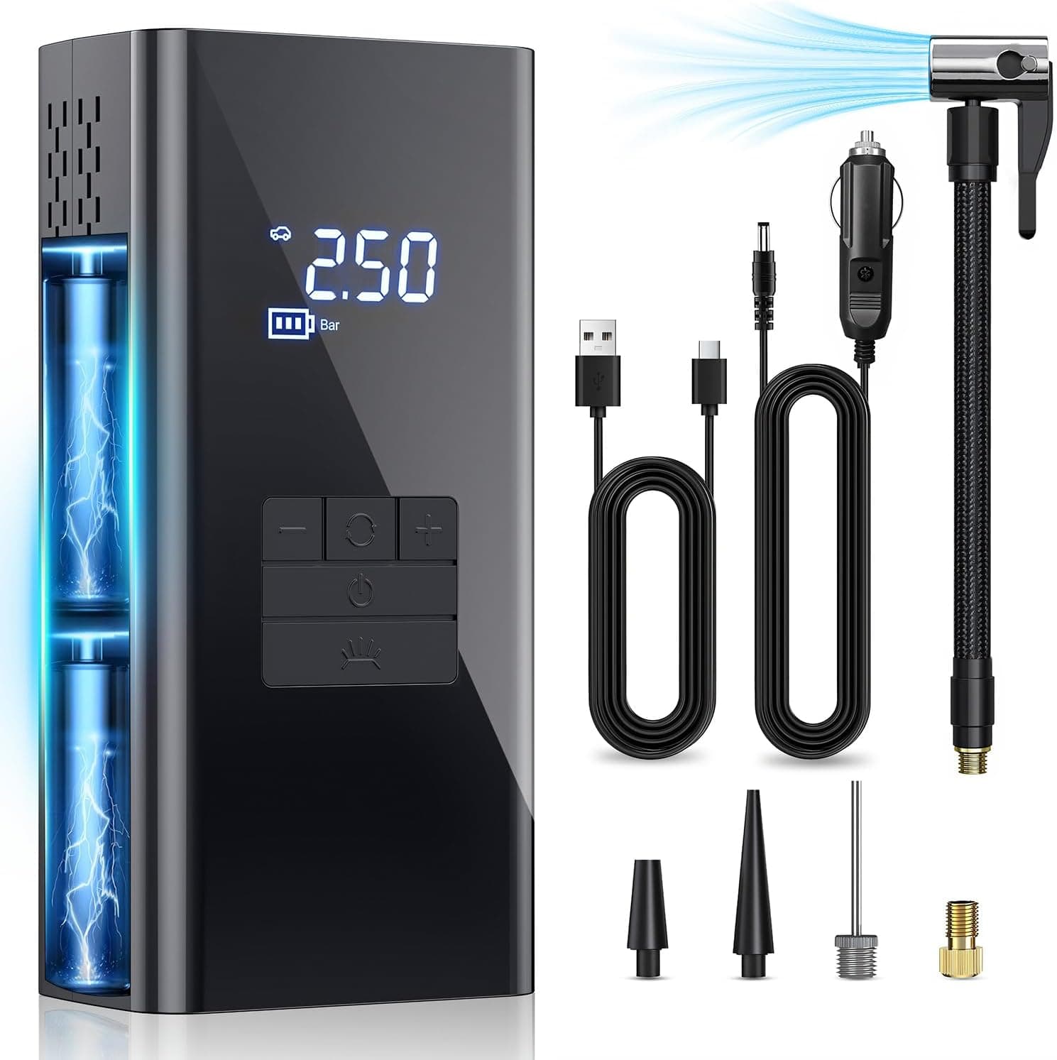 Vexloria Tyre Inflator 150 PSI portable pump 📦