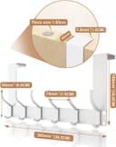 Thumbnail 3 de Victoper V-dhw 12‑hook over‑door hanger for coats 🪝