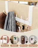 Thumbnail 5 de Victoper V-dhw 12‑hook over‑door hanger for coats 🪝