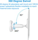 Thumbnail 5 de VIEWZONE Solar Panel for Ring Spotlight Cam 3.5W USB-C 📷