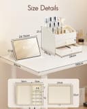 Thumbnail 2 de Vlando Makeup Organiser 2-drawer cosmetic storage 🧴