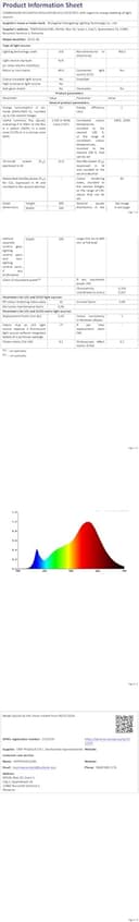 Thumbnail 5 de VOLISUN 50cm LED ceiling fan light, 6-speed 📡